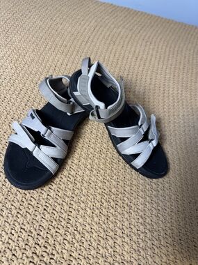 Teva Black and Light Gray Strappy Women's Sandals